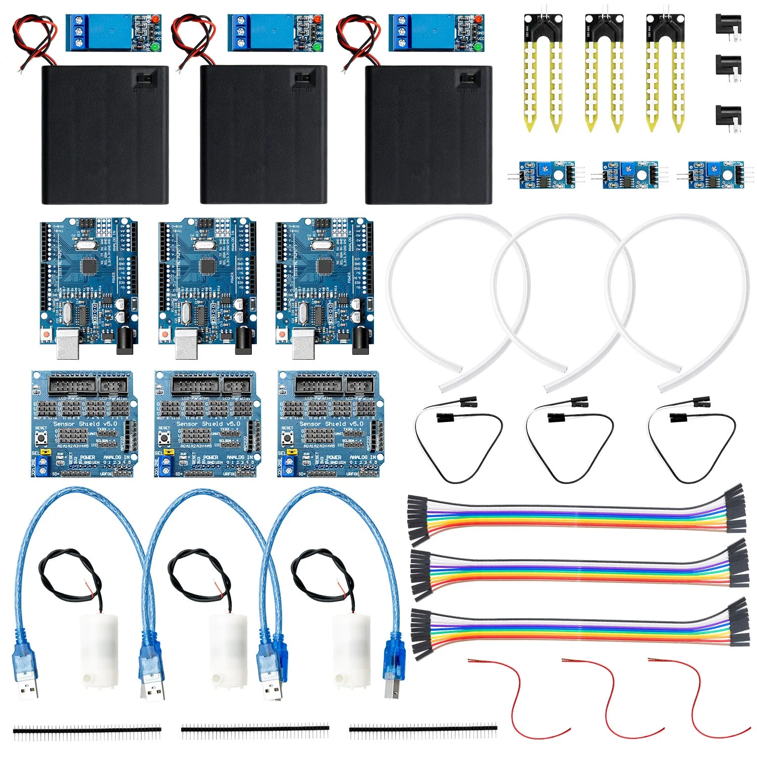 Pflanzen-Bewässerung-Set mit Bodenfeuchteerkennung Sensor - Automatisches Bewässerungsmodul DIY-Kit automatische Wasserpumpe - Image 4